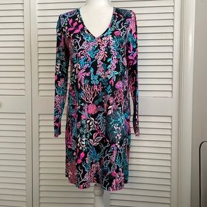 Lilly Pulitzer Etta Long Sleeve T-Shirt Dress. Size Medium. Like new w/o tags.